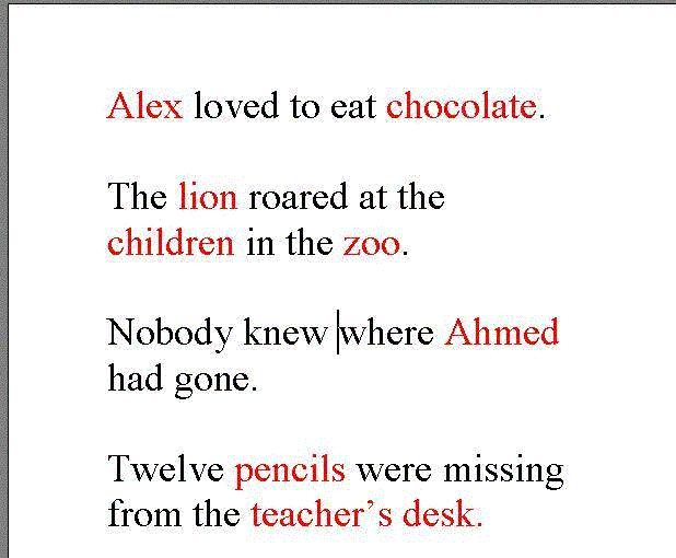 Screenshot of lesson 